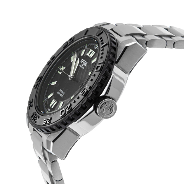 Gevril Seacloud 3124B Automatic Watch Black 45mm 4