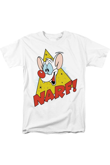 Gildan Pinky And The Brain Narf T-Shirt Weiß Medium 2