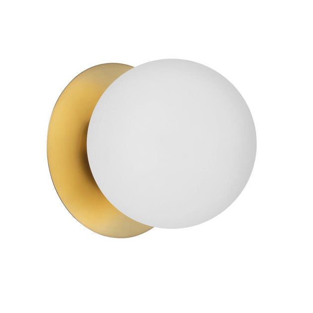 Dainolite Burlat 1LT Halogen Wall Sconce White Glass 2