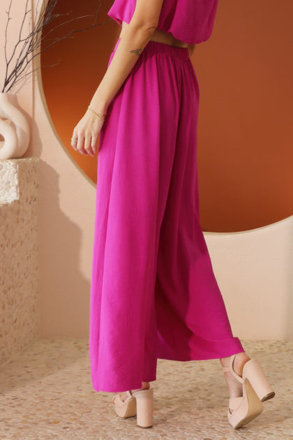 TRUEDAMES Pantalon Large Mate Crepe 3