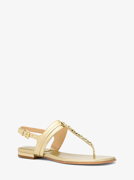 Michael Kors Marcia Sandal Gold US 9.5 3