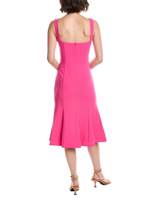 Black Halo Ashlyn Midi Dress Pink US 4 3