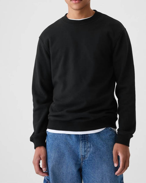 HEDGE Long Sleeve Crew Sweater Schwarz Small 3