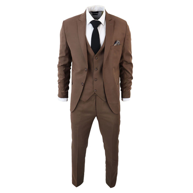 Oliver Tweed IM1 3 Piece Suit Brown US 50 Regular 3