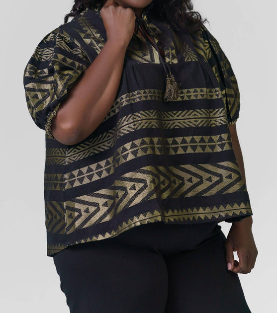 Just Bellina Folklore Top Grey 1X 3