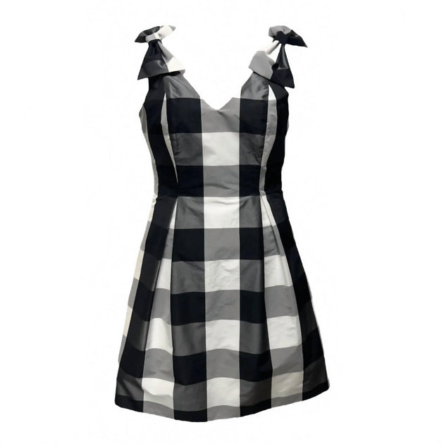 Tyler Boe Penelope Gingham Dress Black US 10 2