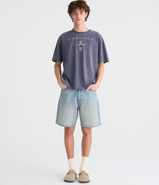Aeropostale Baggy Denim Shorts 9 Inch Multi 27 4