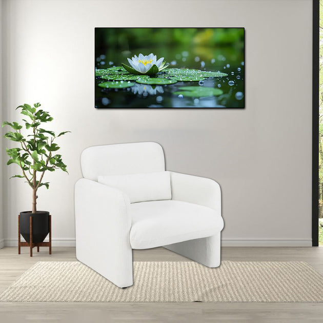 Hivvago Accent Chair White 2
