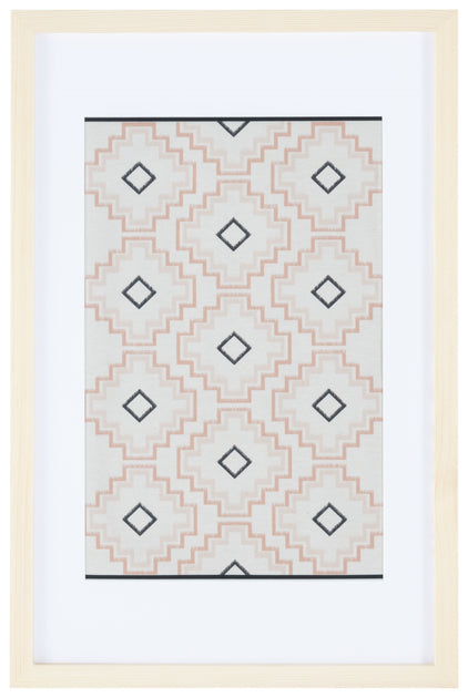 Safavieh Mejia Framed Textile Art Ivory 3