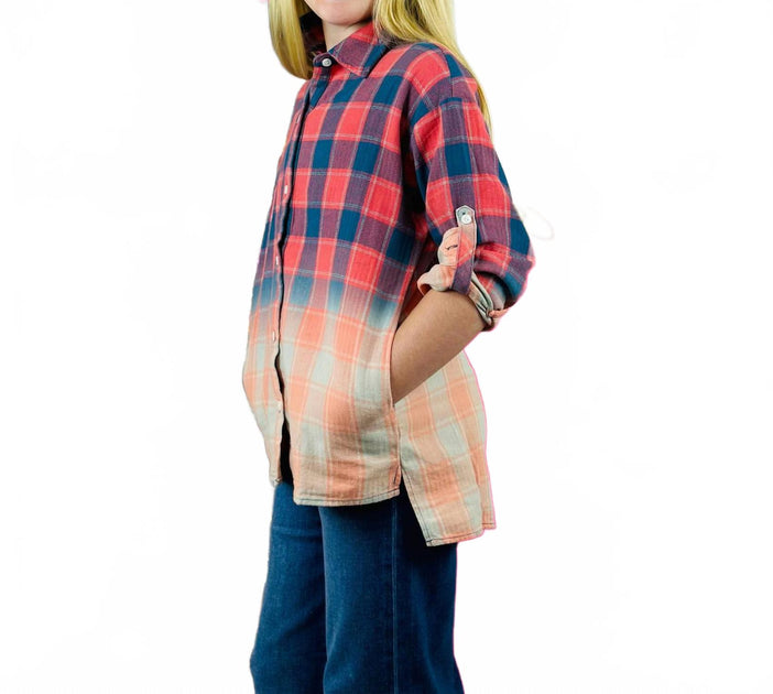 Love Daisy Daisy Tech Flannel Shirt Blue Small 3