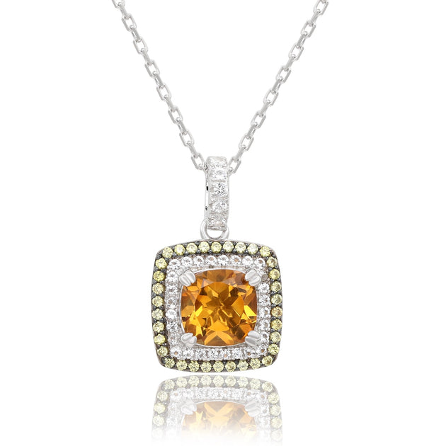 Suzy Levian Pendant Purple Sterling Silver 6