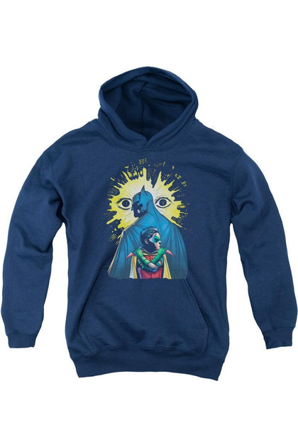Gildan Batman Watchers Youth Hooded Sweatshirt Blue Large 2