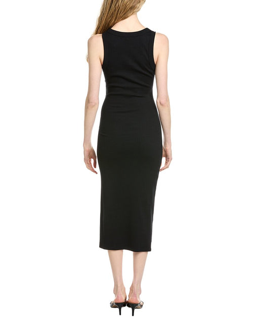 Michael Stars Tala Midi Dress Black Large 3