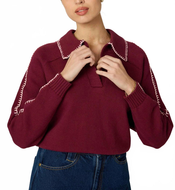 Cleobella Elly Sweater Red XL 4