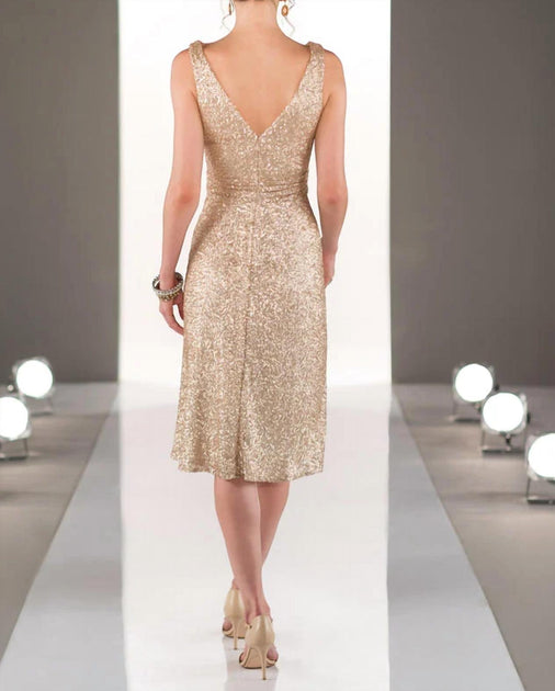 sorelle gold dress Isabella Sequin Dress & Bag main image 0