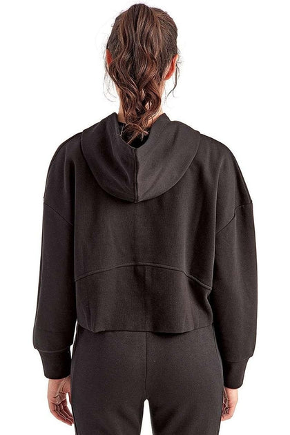 TriDri Alice Half-Zip Hooded Sweatshirt Black XSmall 4