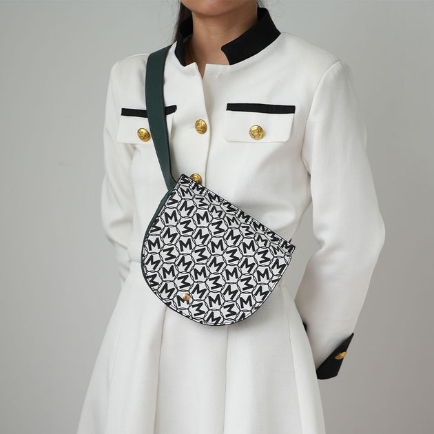 Mia K. Fons Daksha Half Moon Waist Bag Black Small 3