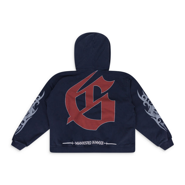 Godspeed Seasick Hoodie Navy Blue Medium 3