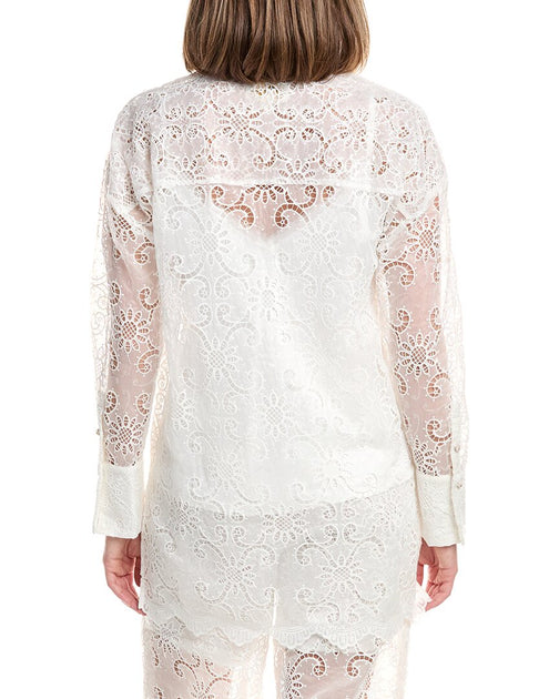 Flora Bea NYC Elowyn Shirt White Medium 3