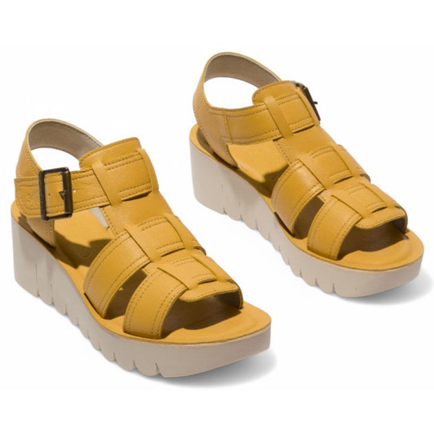 FLY London YUDD236FLY Wedge Sandal Black 10 3