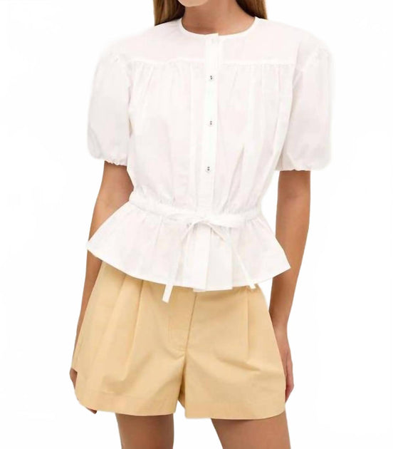 Marie Oliver Wills Top White XS 2