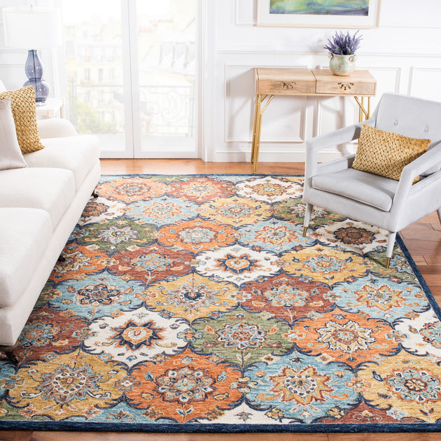 Safavieh HG351 Area Rug Blue Rust 2
