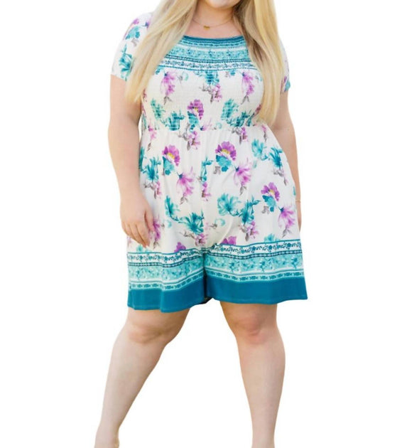 White Birch Little Boho Moment Floral Romper Multi Small 2