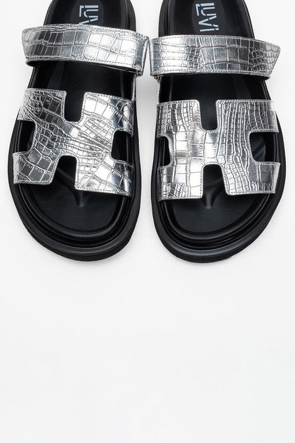Forever & Always Loana Slide Sandal Multi US 9.5 4