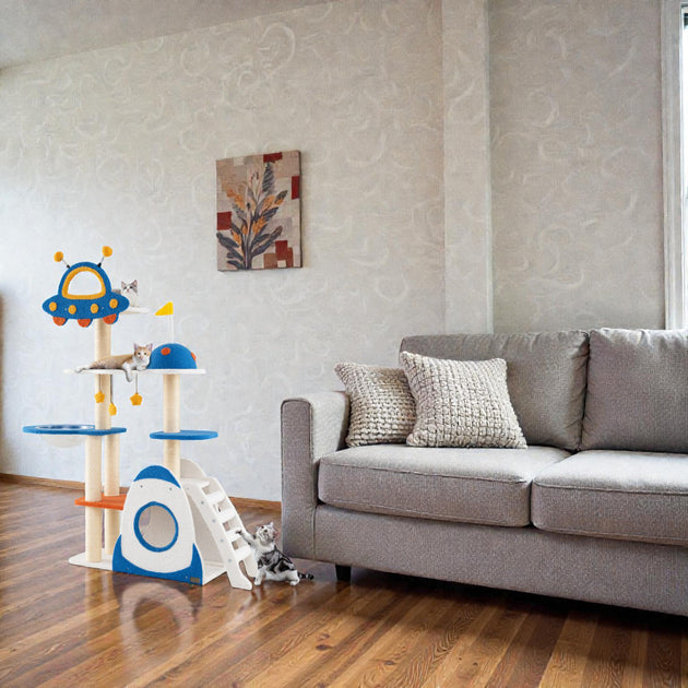 Hivvago Astronaut-Inspired Cat Tree Multi 2