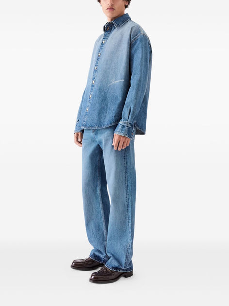 Jacquemus Relaxed Fit Denim Shirt Blue EU 50 3