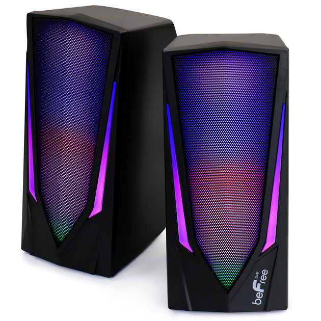beFree Sound 2.0 Computer Gaming Speakers Black 3