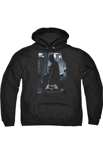 Gildan Batman V Superman Bat Poster Hoodie Black Small 2