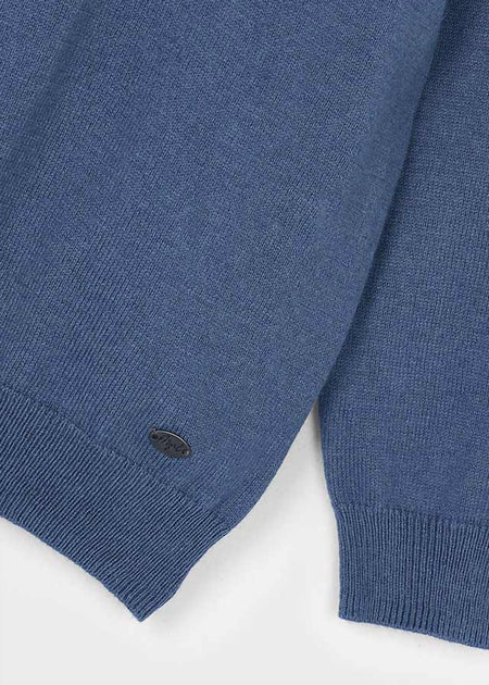 Mayoral Boys Long Sleeve Knit Polo Blue US 8 3