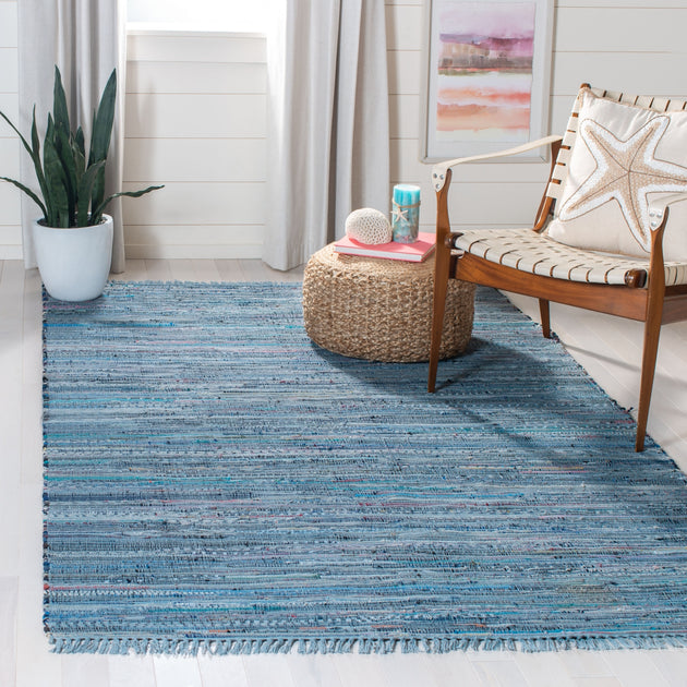 Safavieh RAR127 Rag Rug Blue Multi 2