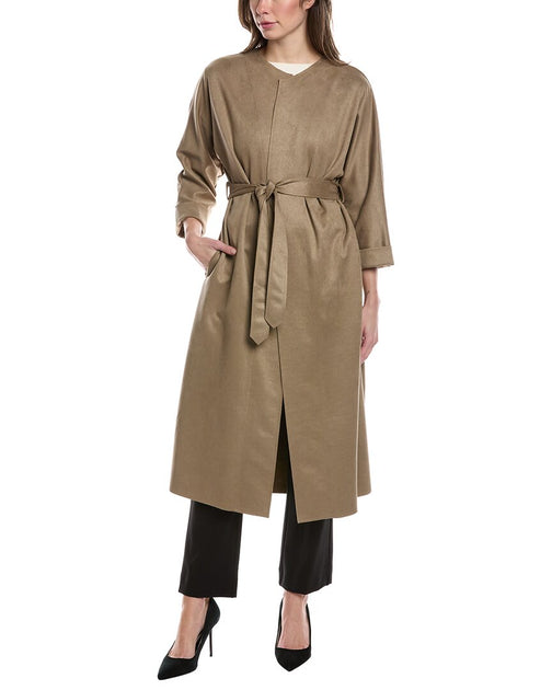 Joseph Ribkoff Open Front Coat Brown US 6 2
