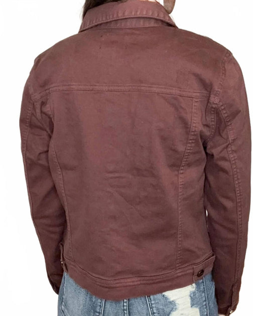 RISEN Brinley Denim Jacket Brown Large 3