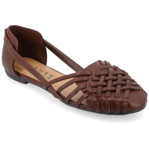 Journee Collection Ekko Flat Sandal White US 6.5 2