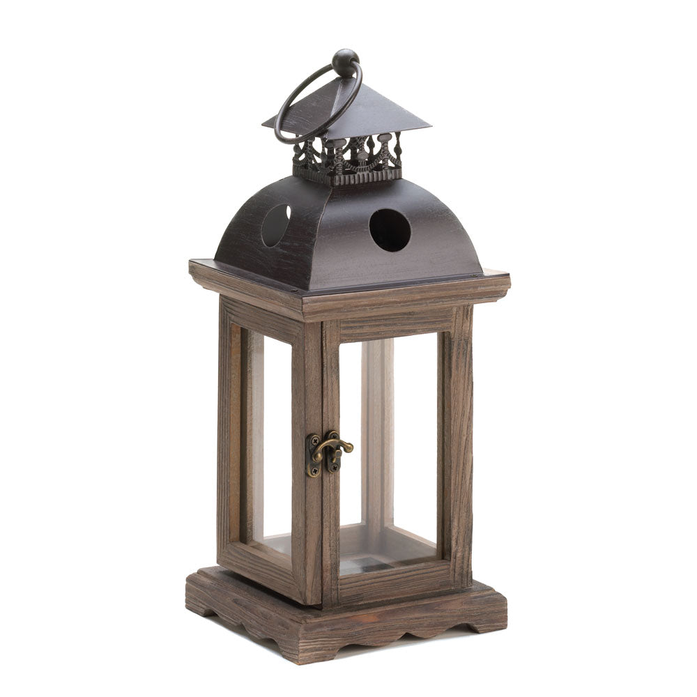Actifo Wood Frame Candle Lantern 12