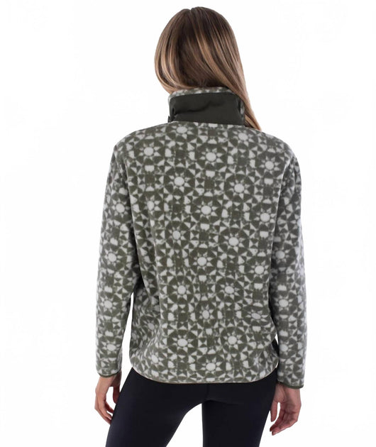 Jetty Juniper Fleece Top Green XSmall 3