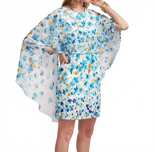 Frances Valentine Mini Cape Minikleid Blau XSmall 2