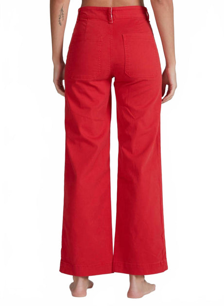 ASKK NY Sailor Twill High-Rise Pant Red 27 3
