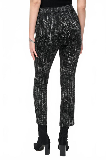 Joseph Ribkoff Jacquard Knit Abstract Pant Multi US 6 3