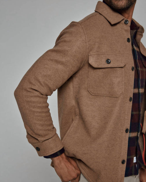 7Diamonds Generation Melange Shacket Brown XLarge 3