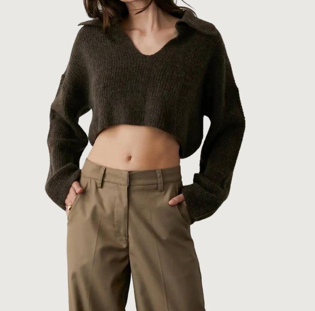 CRESCENT Devan Polo Pullover Grün Medium 2