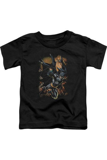 Gildan Batman Grapple Fire Short Sleeve Tee Black 3 Years 2
