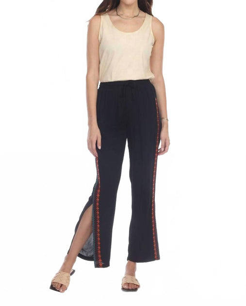 PAPARAZZI Crinkled Pull On Pant Black Medium 2