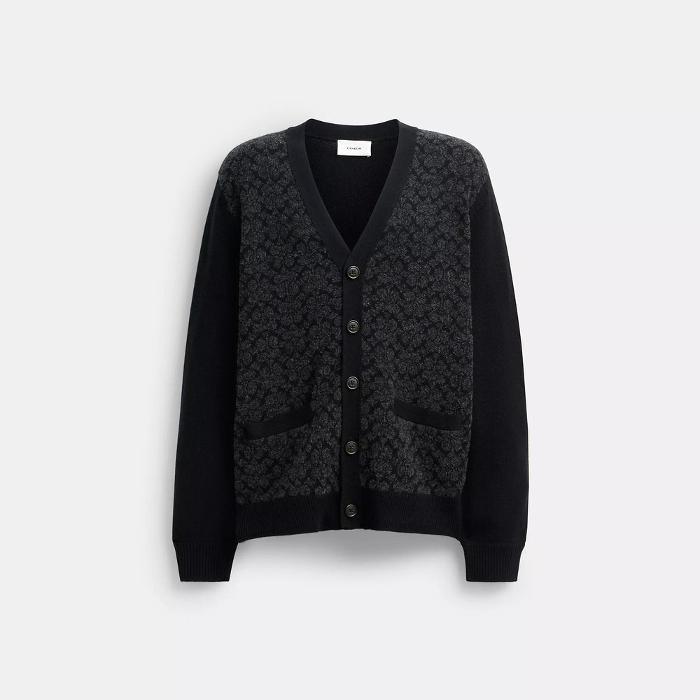 Coach Outlet Signature Knit Cardigan | ShopSimon