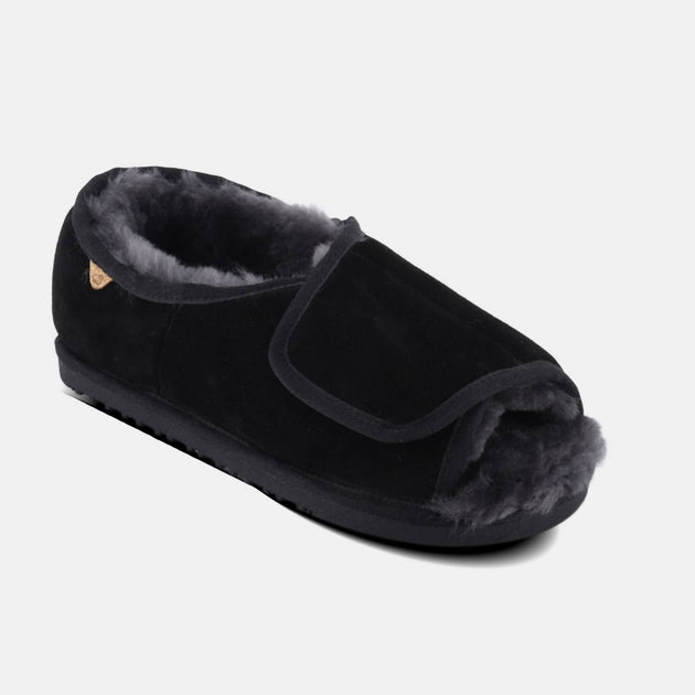 Lamo Women's Classic Apma Open Toe Wrap Flat Black US 10 4