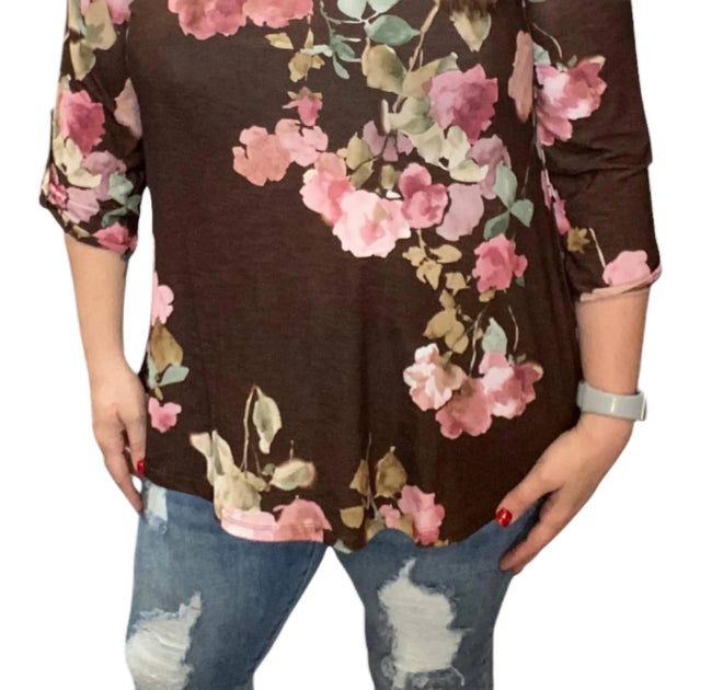 Honeyme Gabby Tunic Top Red Small 2
