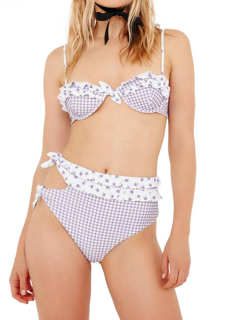 for Love & Lemons Boardwalk Bikinioberteil Weiß Large 3